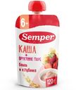 Пюре Semper бананово-клубничное с кашей с 6 месяцев, 120г