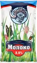 Молоко пастеризованное СИТНИКОВСКОЕ цельное 2,5%, без змж, 900г