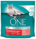 Сухой корм  для стерилизованных кошек и кастрированных котов Purina ONE лосось, 1,5 кг