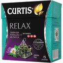 Чай зеленый Curtis Relax Лаванда Ромашка Мелиса+витамины 15пак