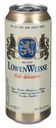 Пиво Löwen Weisse Hefeweizen светлое нефильтрованное 5,2% ж/б, 0,5 л