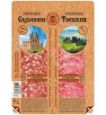 Колбаса сырокопчёная Мясная История Сальчичон-тоскана полусухая в нарезке, 100г