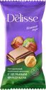 Шоколад молочный DELISSE с цельным фундуком, 60г