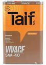 Моторное масло синтетическое Taif Vivace 5W-40, 4 л