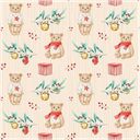 Бумага 100*70см упаковочная Мэджик Пак мишки сладости кремовая Феникс-Презент , 1 шт