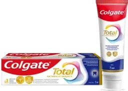 Зубная паста COLGATE Total 12 Профессиональная Отбеливающая с цинком и аргинином для борьбы с потемнениями эмали и с антибактериальной защитой