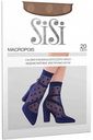 Носки женские SiSi Macropois в крупный горошек цвет: nero/чёрный размер: единый, 20 den