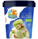 Пломбир Коровка Из Кореновки миндальный и фисташковый с кусочками печенья, 300г