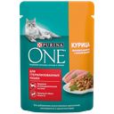 Корм для стерилизованных кошек PURINA® ONE курица-зеленая фасоль, 75г