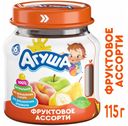 Пюре «Агуша» яблоко груша банан персик с 6 мес., 115 г