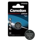 Camelion CR2032 BL-1 (CR2032-BP1, батарейка литиевая,3V)