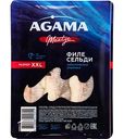 Сельдь атлантическая слабосоленая Agama отборная филе в масле XXL, 250г