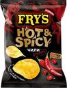 Чипсы картофельные FRY’S со вкусом Огненный чили, рифленая подушка, 70г