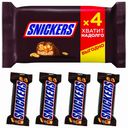 Батончик Snickers жареный арахис-карамель-нуга 40 г х 4 шт
