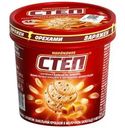 Мороженое Степ Сливочное с арахисом, вафельной крошкой в молочном шоколаде и мягкой соленой карамелью 9% БЗМЖ 200г