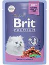 Корм для котят влажный Brit Premium Кролик в желе, 85 г