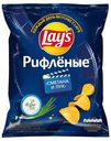 Чипсы картофельные Lay's Рифленые сметана и лук 225 г