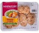 Биточки из мяса цыплят-бройлеров Мираторг с сыром в панировке охлаждённые, 380г