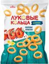 Снеки хрустящие Луковые кольца Золотыесо вкусом жареных креветок 100г