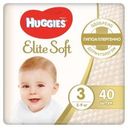 Подгузники Huggies Elite Soft Jumbo 3, (4-9 кг), 40 шт