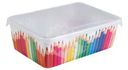 Лоток с крышкой для мелочей "Карандашница", ПЛАСТИК РЕПАБЛИК, 22х14х7 см
