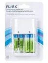 Зарядное устройство с аккумуляторными батарейками, FLARX, в ассортименте