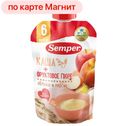 Пюре СЕМПЕР, Яблоко-персик-злаки, 120г