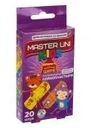 Бактерицидные лейкопластыри, MASTER UNI KIDS, 20 шт., в ассортименте