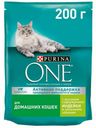 Сухой корм Purina ONE с индейкой и злаками повседневный для домашних кошек 200 г