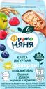 Кашка овсяная ФРУТОНЯНЯ молочная йогуртная, с яблоком, малиной, черникой и пребиотиками, с 6 месяцев
