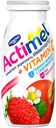 Напиток кисломолочный Actimel обогащенный земляника-шиповник 2,5%, 100 г