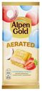Шоколад белый Alpen Gold Aerated с клубнично-кокосовой начинкой 75г