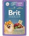 Корм для собак мини-пород Brit Premium Ягненок в морковном соусе, 85 г