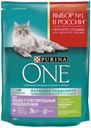 Сухой корм для кошек с чувствительным пищеварением Purina ONE индейка и рис, 200 г