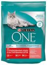 Сухой корм для стерилизованных кошек и кастрированных котов Purina ONE лосось, 200 г