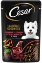 Корм для собак Cesar с говядиной, паприкой и шпинатом в соусе 80г