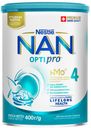 Смесь сухая молочная Optipro Nestle NAN 4 для роста иммунитета и развития мозга с 18 мес., 400 г