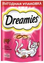 Лакомство для кошек DREAMIES Подушечки с говядиной, 140г