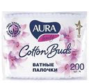 Ватные палочки AURA Beauty, пакет, 200 шт