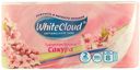 Бумага туалетная сакура WHITECLOUD 2 слоя, 8 рулонов