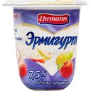 Продукт йогуртный Эрмигурт Яблоко-груша 7,5%, 100г
