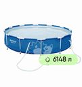 Бассейн каркасный BESTWAY Steel Pro 6148л 305х100см, с фильтр-насосом,  Арт. 14415/56334