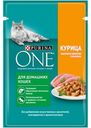 Корм Purina ONE для домашних кошек с курицей и морковью 75г