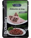 Влажный корм для стерилизованных кошек Dr. Clauder's курица-утка кусочки в желе, 85г