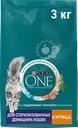 Корм сухой для кошек PURINA ONE Курица, для стерилизованных