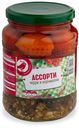 Ассорти овощное АШАН черри и корнишоны, 680 г