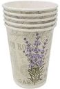 Стаканы бумажные одноразовые Эко Прованс, 250мл 6шт.