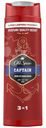 Гель для душа мужской и шампунь Old Spice Captain, 400мл