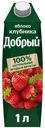 Напиток сокосодержащий Добрый яблоко-клубника 1 л