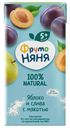 Нектар Фрутоняня 0,2л яблочно-сливовый с мякотью